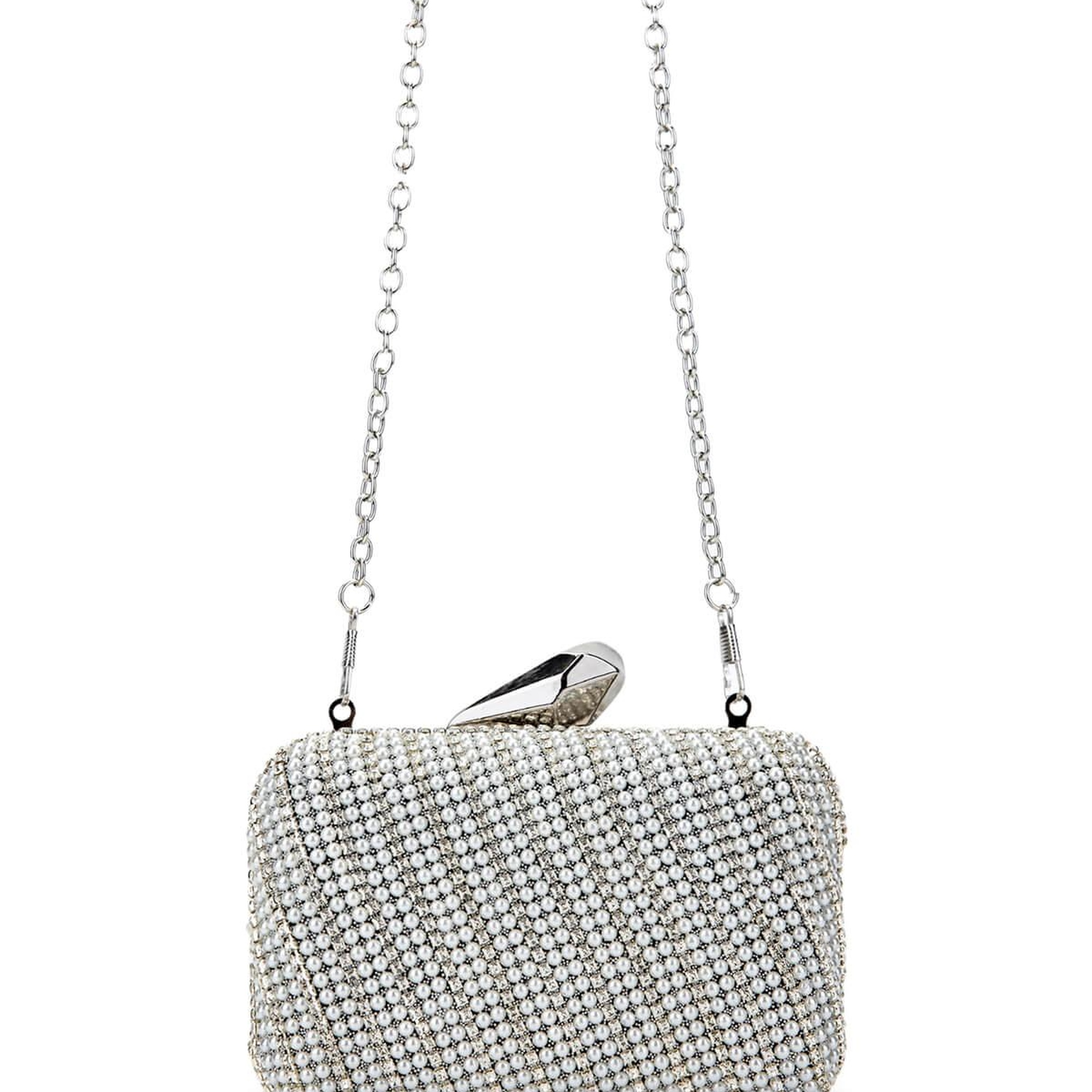 Tamer Tanca Kadın Vegan Gümüş Abiye Çanta