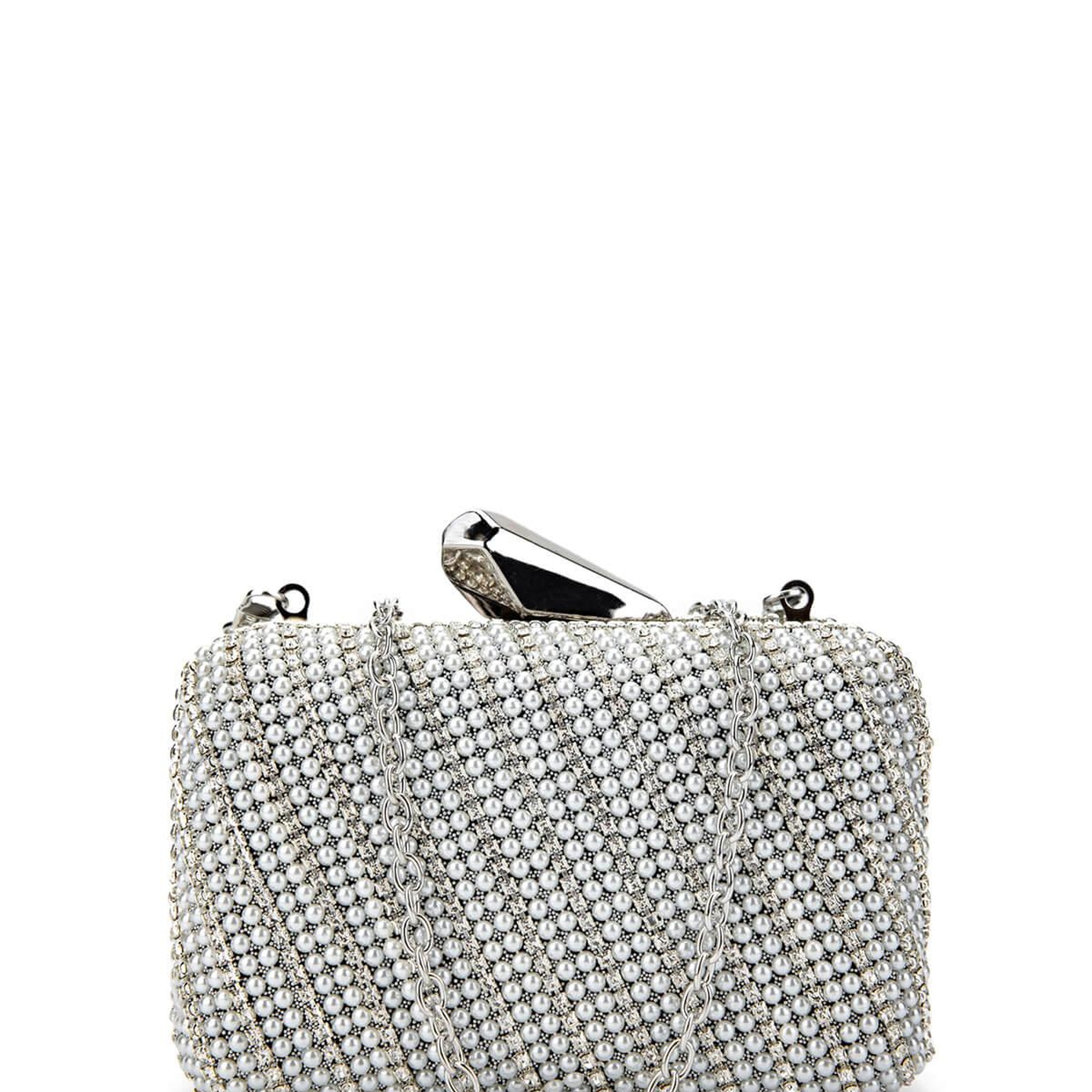 Tamer Tanca Kadın Vegan Gümüş Abiye Çanta