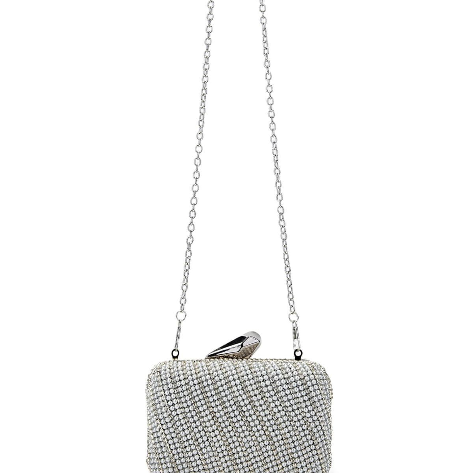 Tamer Tanca Kadın Vegan Gümüş Abiye Çanta