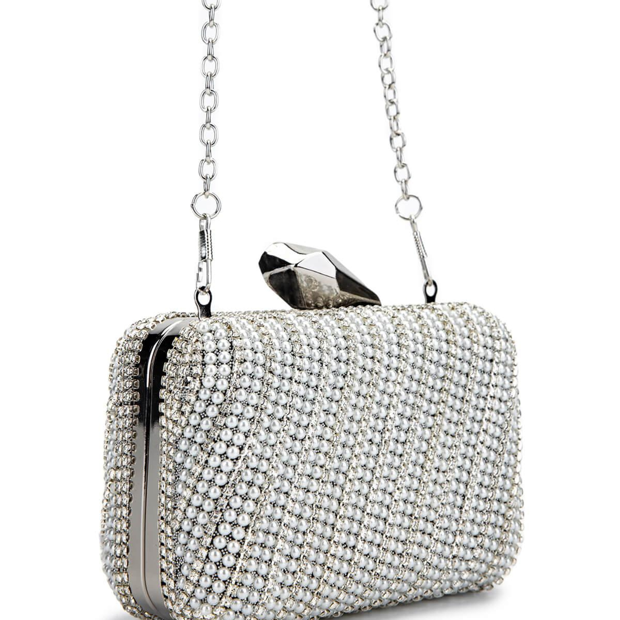 Tamer Tanca Kadın Vegan Gümüş Abiye Çanta