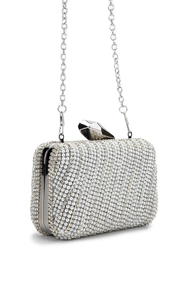  Tamer Tanca Kadın Vegan Gümüş Abiye Çanta