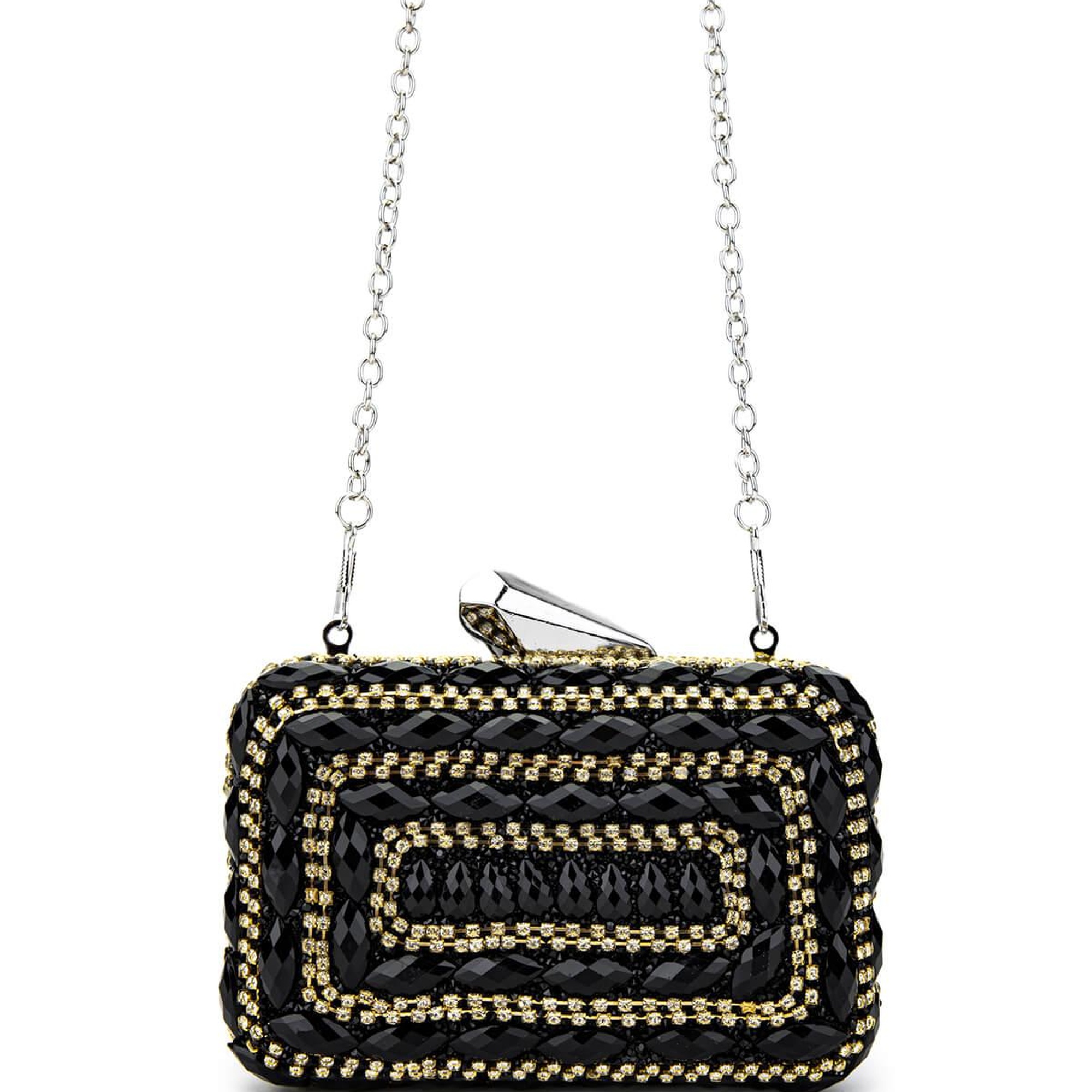 Tamer Tanca Kadın Vegan Siyah Abiye Çanta