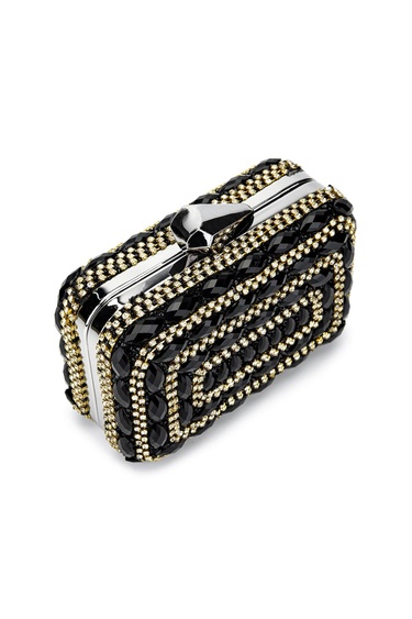  Tamer Tanca Kadın Vegan Siyah Abiye Çanta