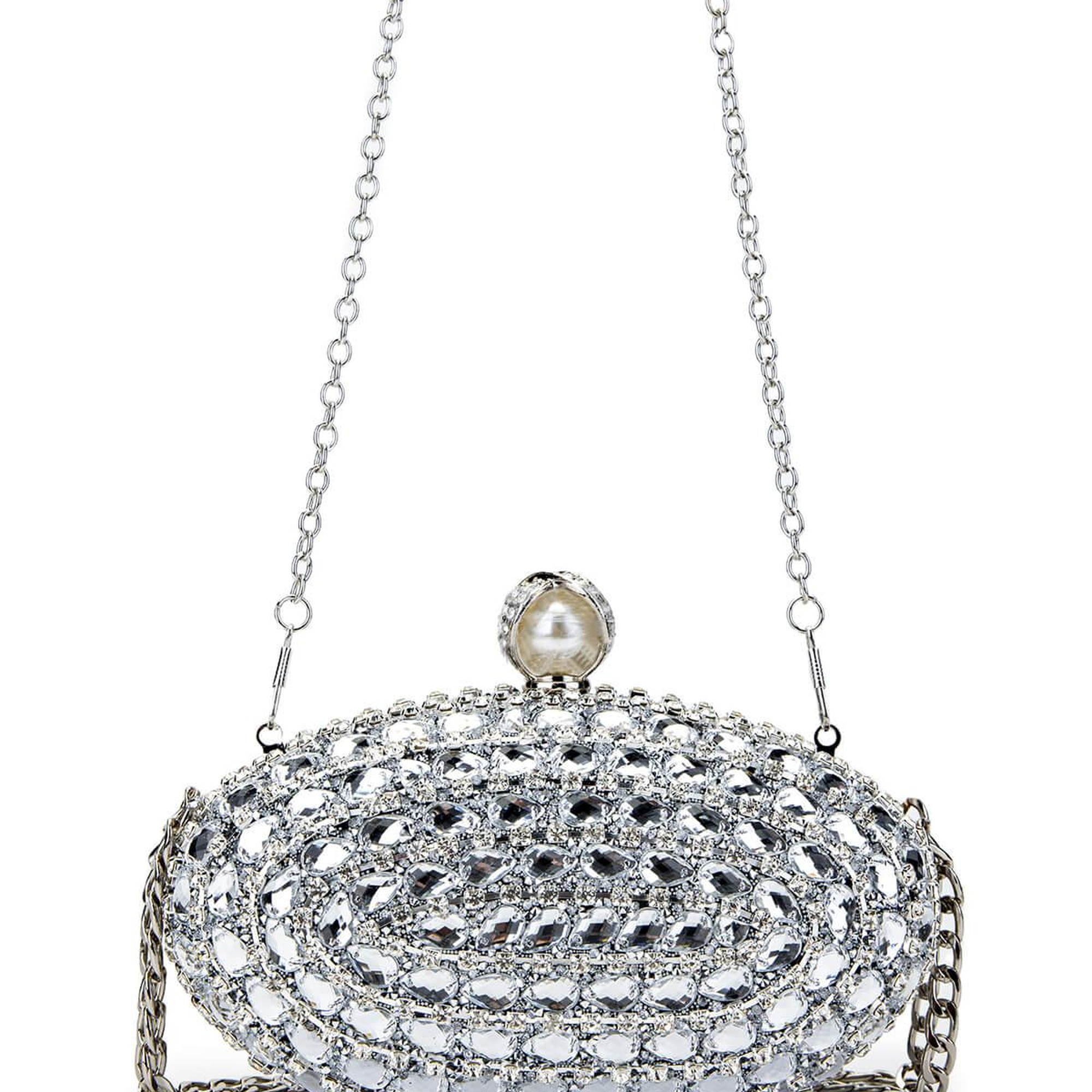 Tamer Tanca Kadın Vegan Gri Abiye Çanta