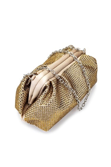  Tamer Tanca Kadın Vegan Sarı Abiye Çanta