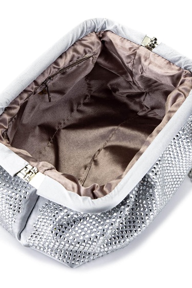  Tamer Tanca Kadın Vegan Gri Abiye Çanta