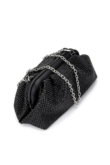  Tamer Tanca Kadın Vegan Siyah Abiye Çanta