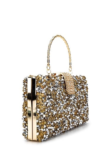  Tamer Tanca Kadın Vegan Altın Abiye Çanta