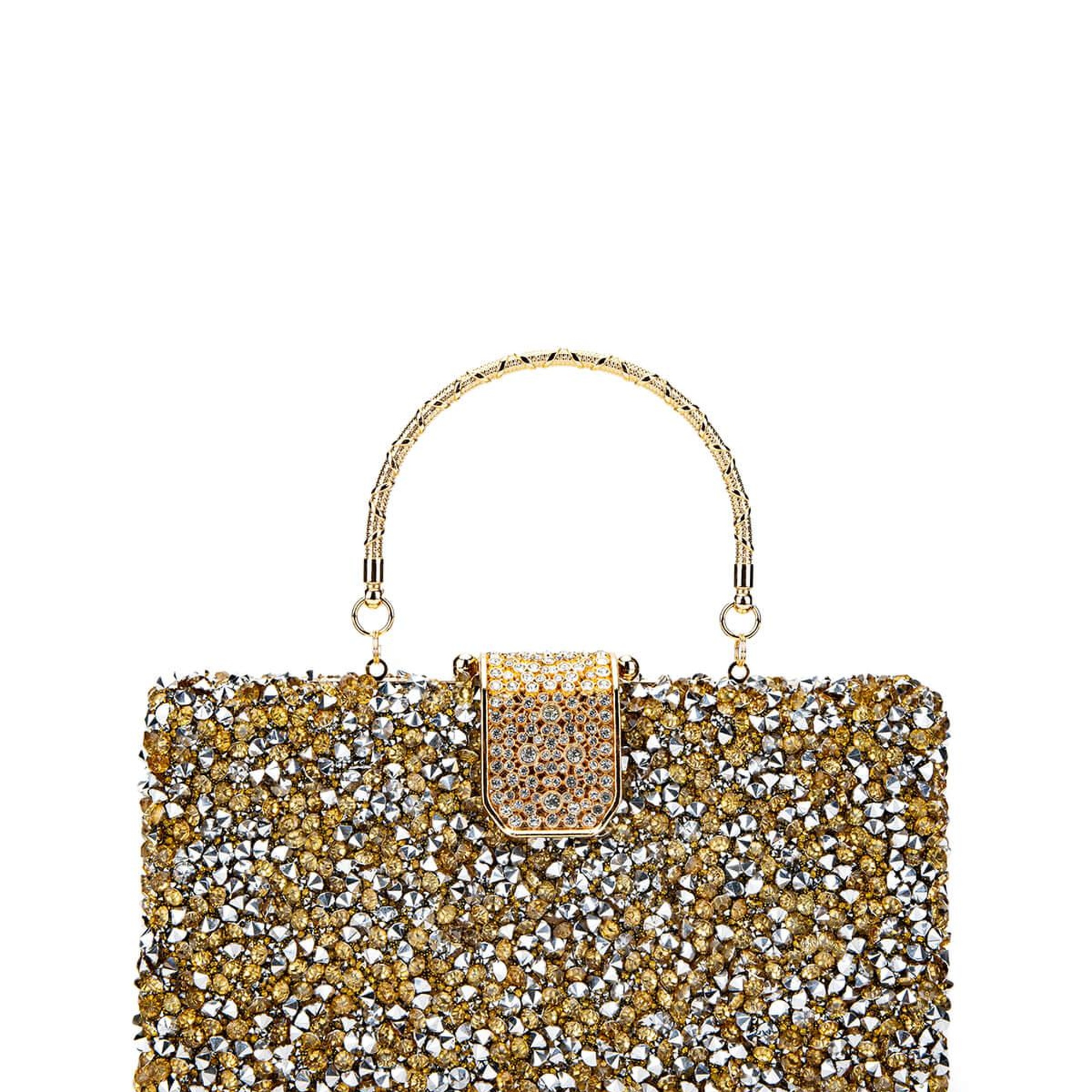 Tamer Tanca Kadın Vegan Altın Abiye Çanta