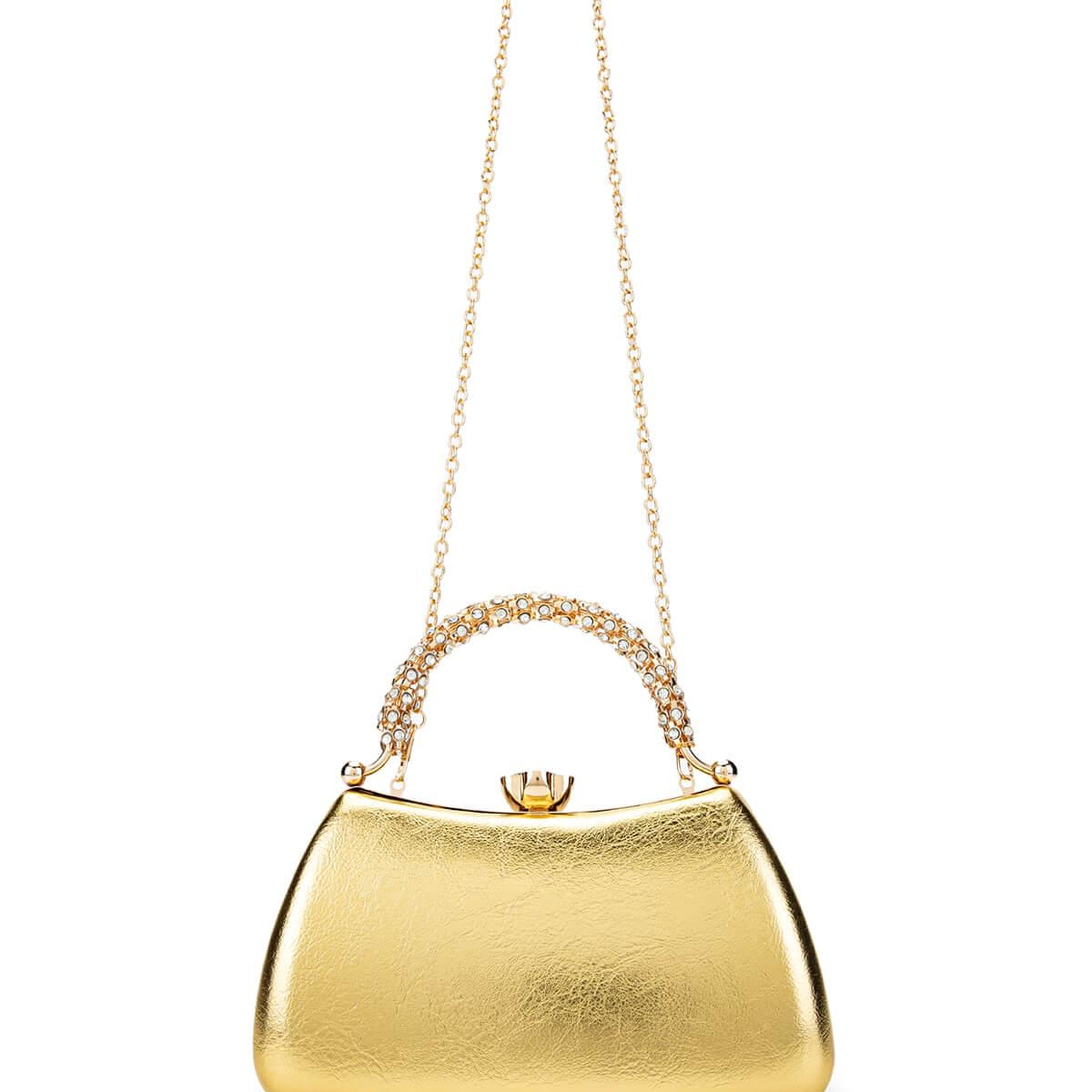 Tamer Tanca Kadın Vegan Altın Abiye Çanta