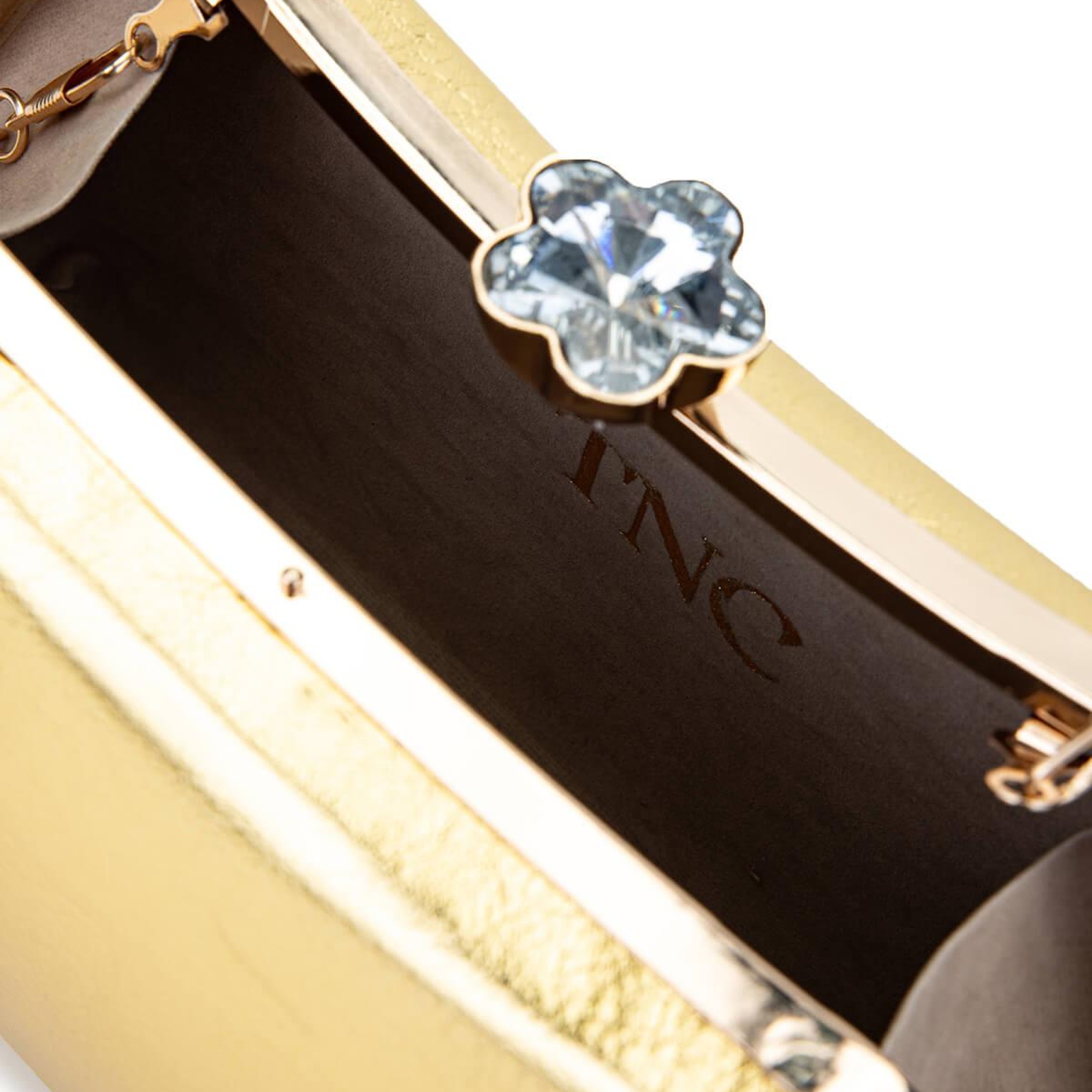 Tamer Tanca Kadın Vegan Altın Abiye Çanta