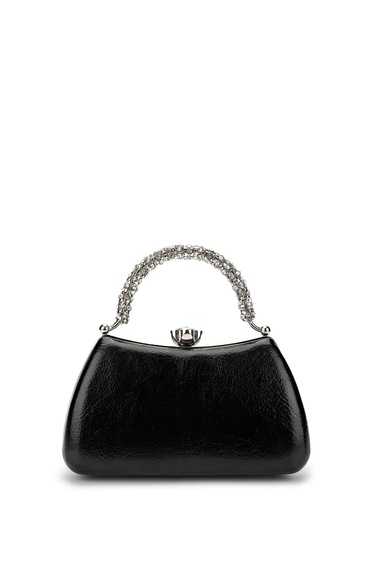  Tamer Tanca Kadın Vegan Siyah Abiye Çanta