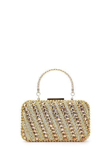  Tamer Tanca Kadın Vegan Gold Abiye Çanta