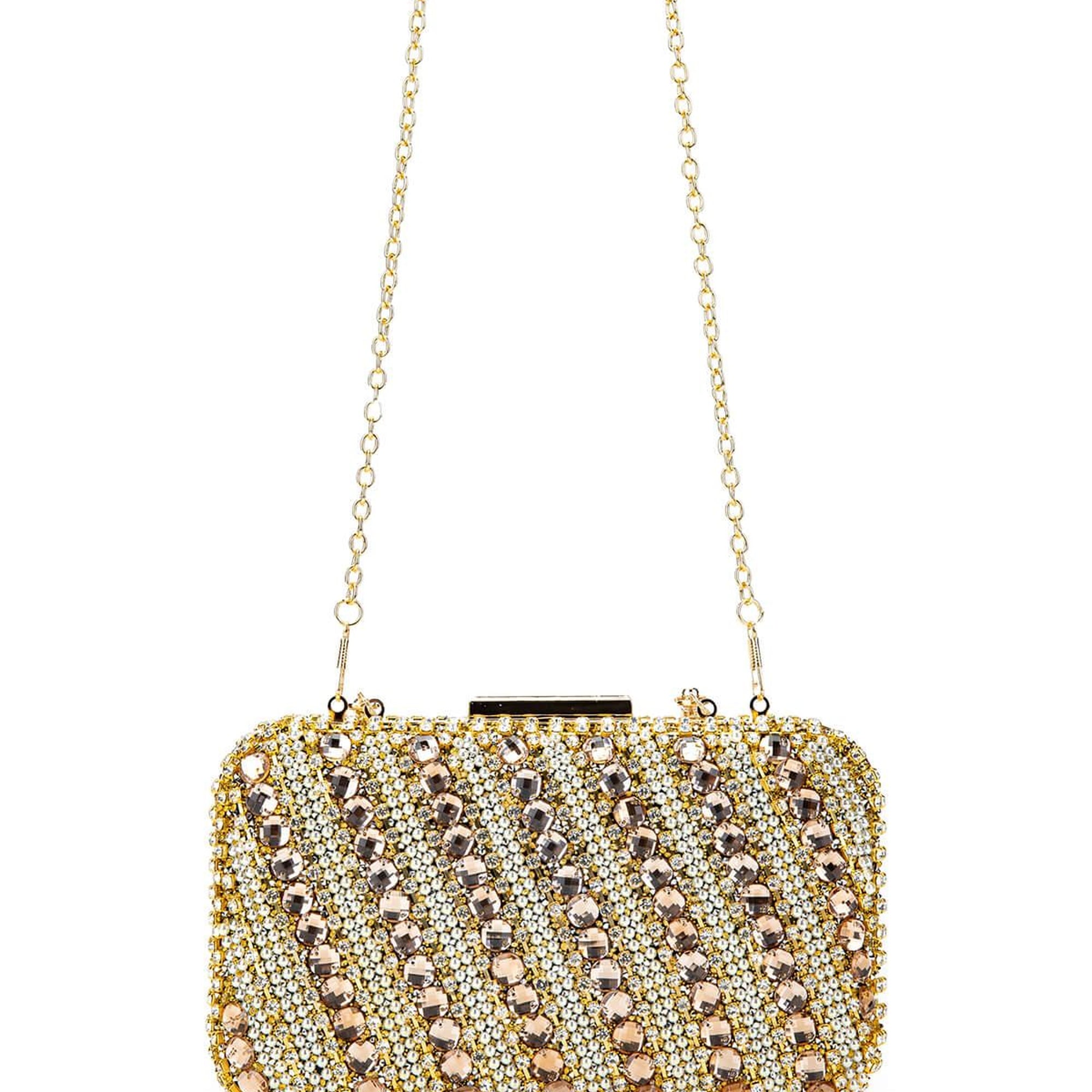 Tamer Tanca Kadın Vegan Gold Abiye Çanta