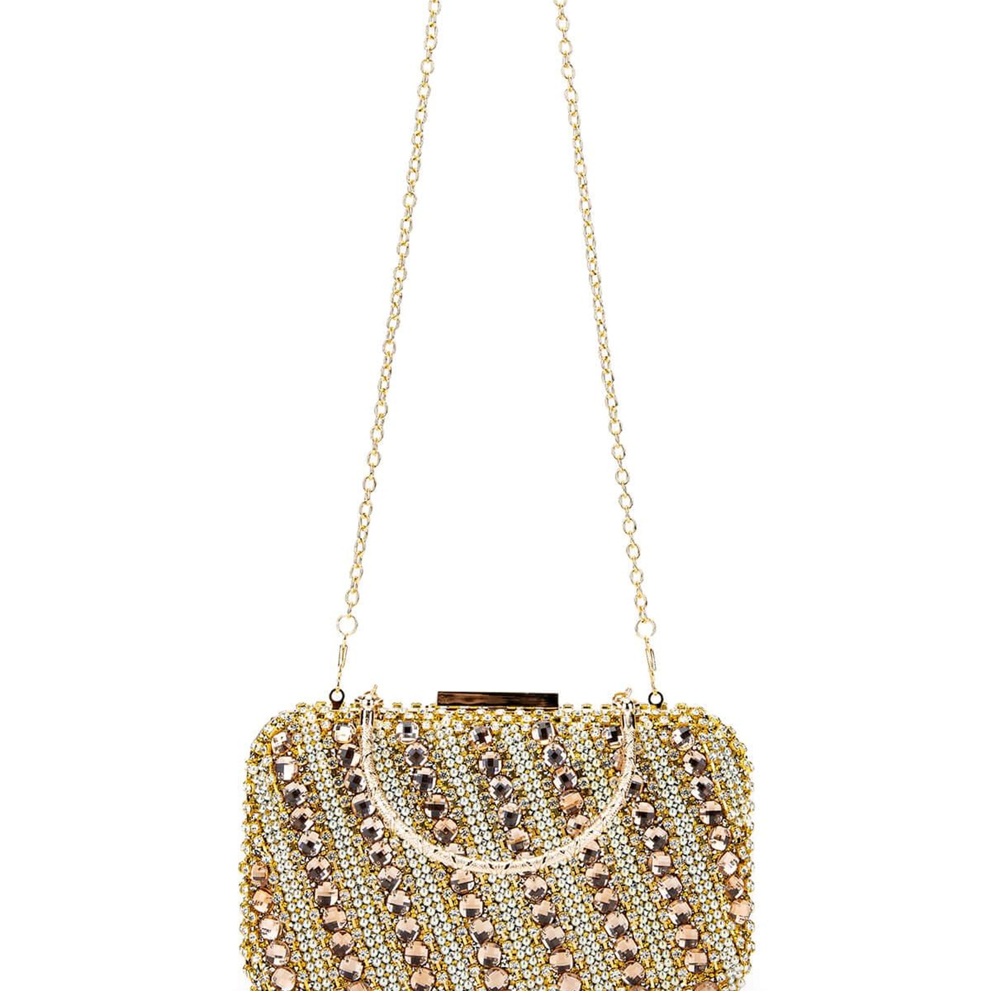 Tamer Tanca Kadın Vegan Gold Abiye Çanta