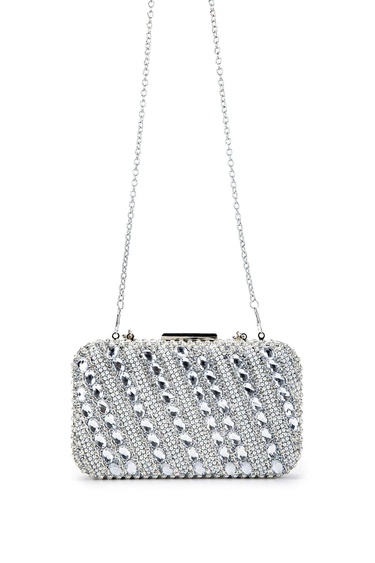  Tamer Tanca Kadın Vegan Gri Abiye Çanta