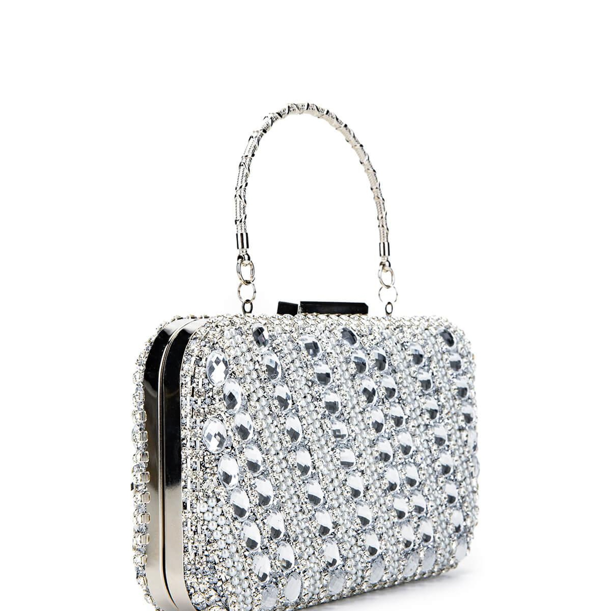 Tamer Tanca Kadın Vegan Gri Abiye Çanta