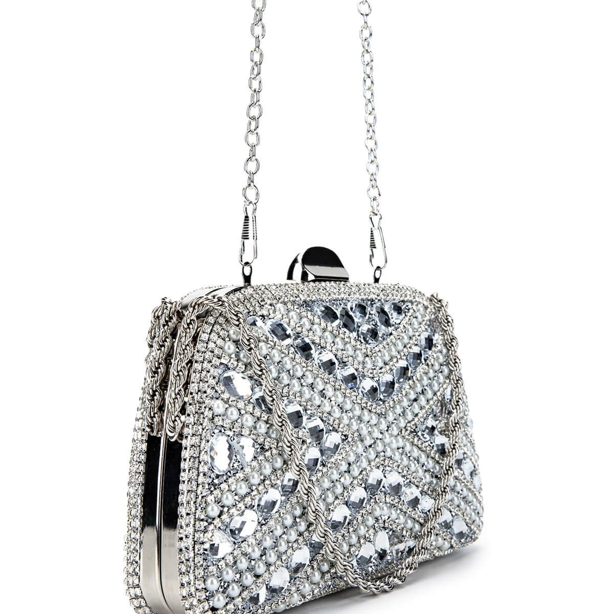 Tamer Tanca Kadın Vegan Gri Abiye Çanta