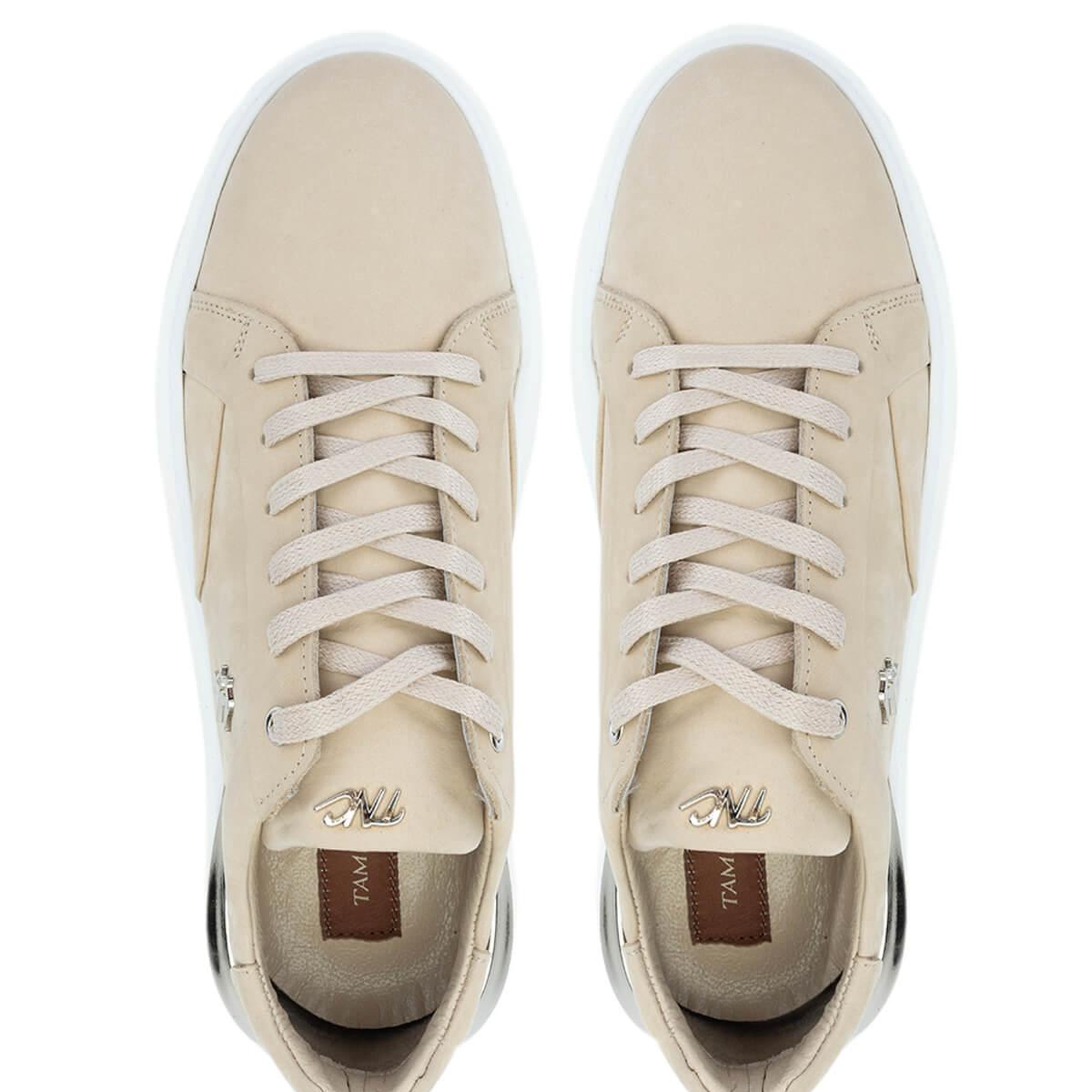 Tamer Tanca Erkek Hakiki Deri Bej Sneakers & Spor Ayakkabı