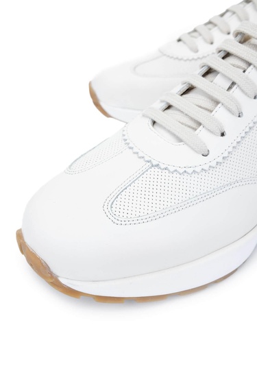  Tamer Tanca Erkek Hakiki Deri Beyaz Sneakers & Spor Ayakkabı