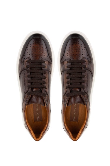  Tamer Tanca Erkek Hakiki Deri Taba Sneakers & Spor Ayakkabı