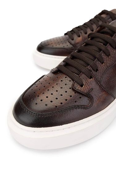 Tamer Tanca Erkek Hakiki Deri Taba Sneakers & Spor Ayakkabı