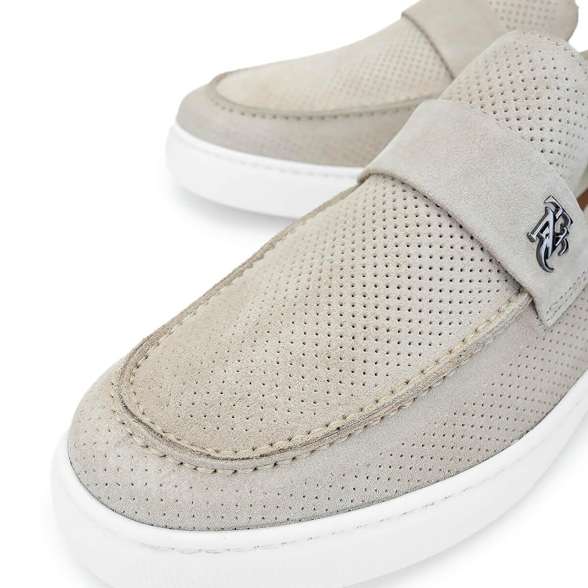 Tamer Tanca Erkek Hakiki Deri Bej Loafer Ayakkabı