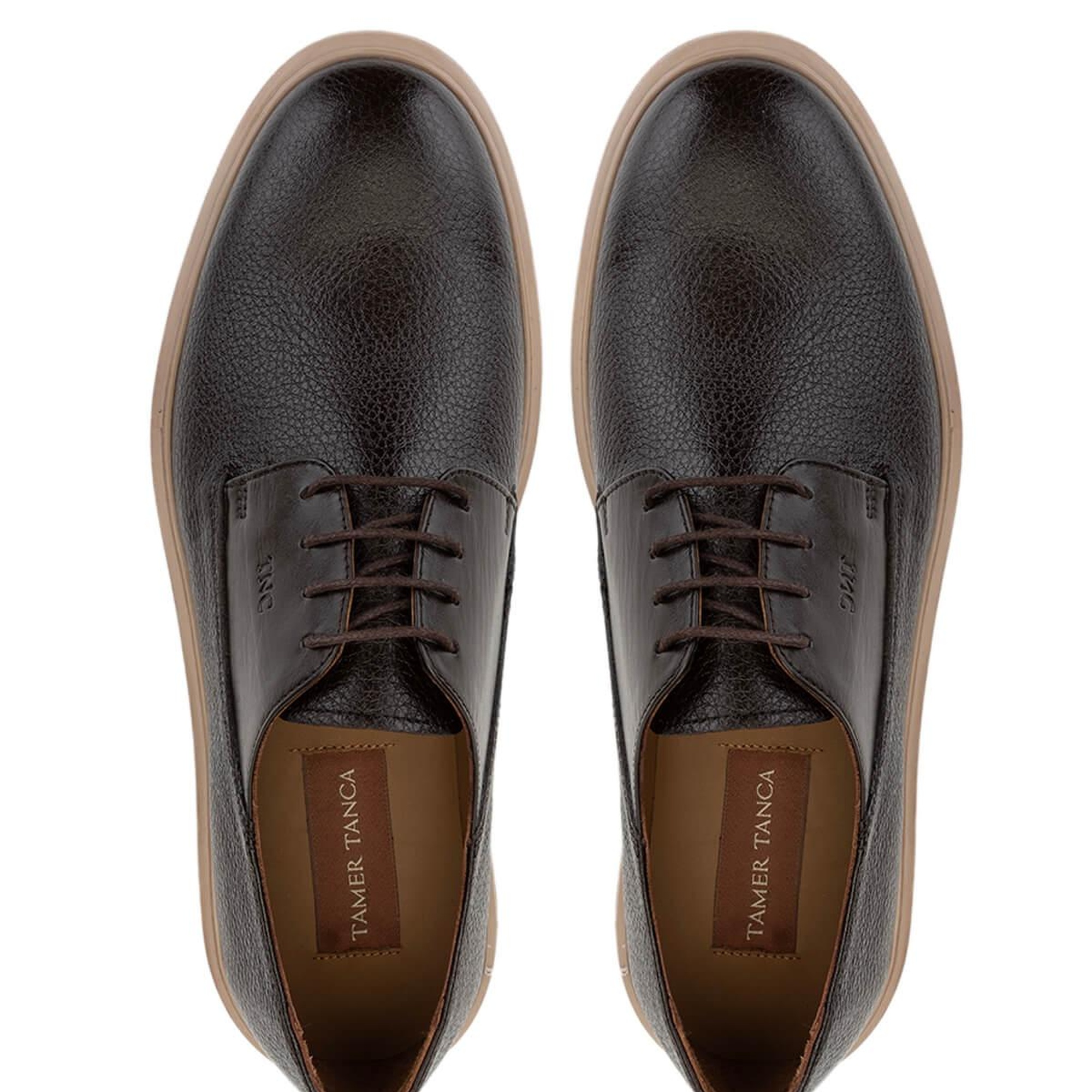 Tamer Tanca Erkek Hakiki Deri Kahverengi Casual Ayakkabı