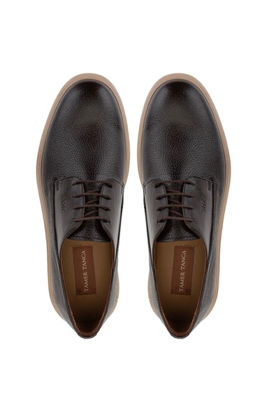  Tamer Tanca Erkek Hakiki Deri Kahverengi Casual Ayakkabı