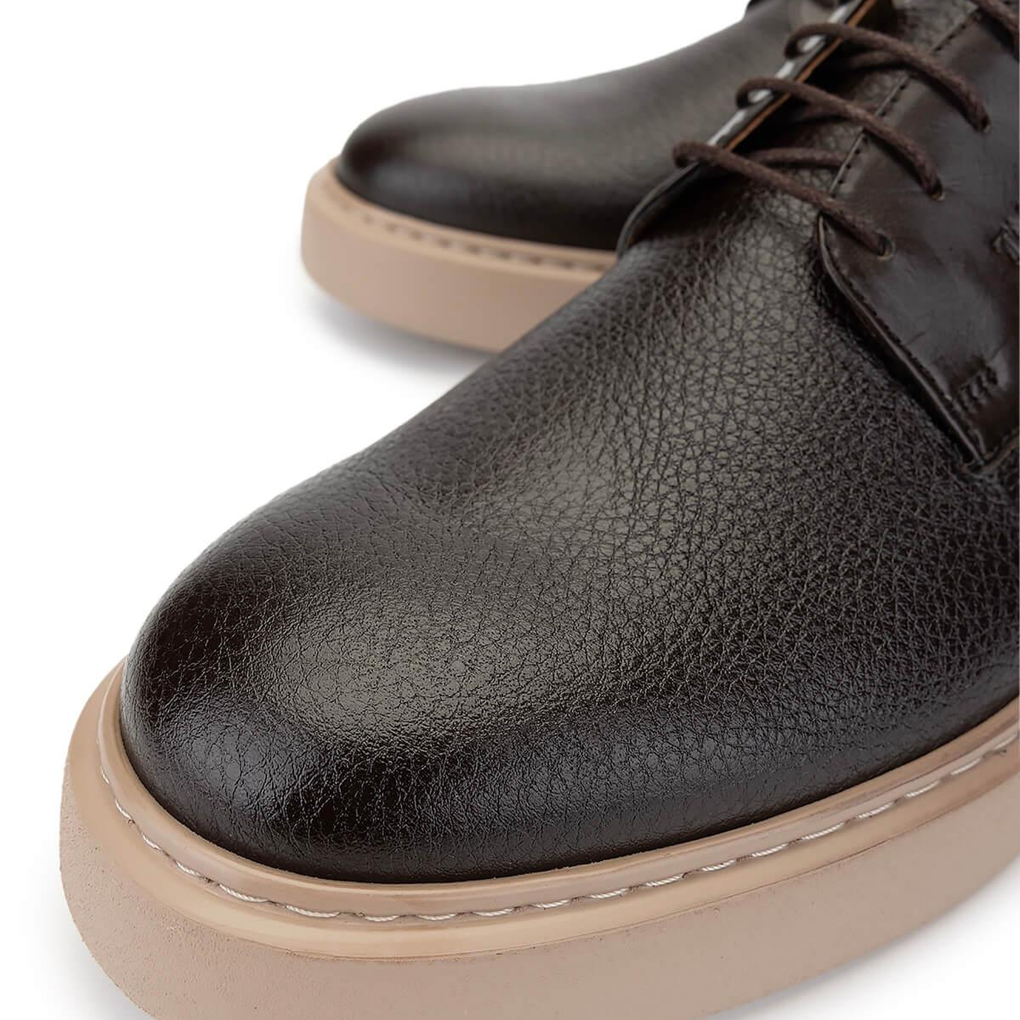 Tamer Tanca Erkek Hakiki Deri Kahverengi Casual Ayakkabı