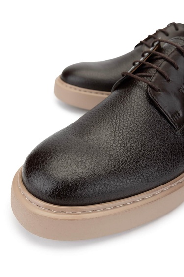  Tamer Tanca Erkek Hakiki Deri Kahverengi Casual Ayakkabı