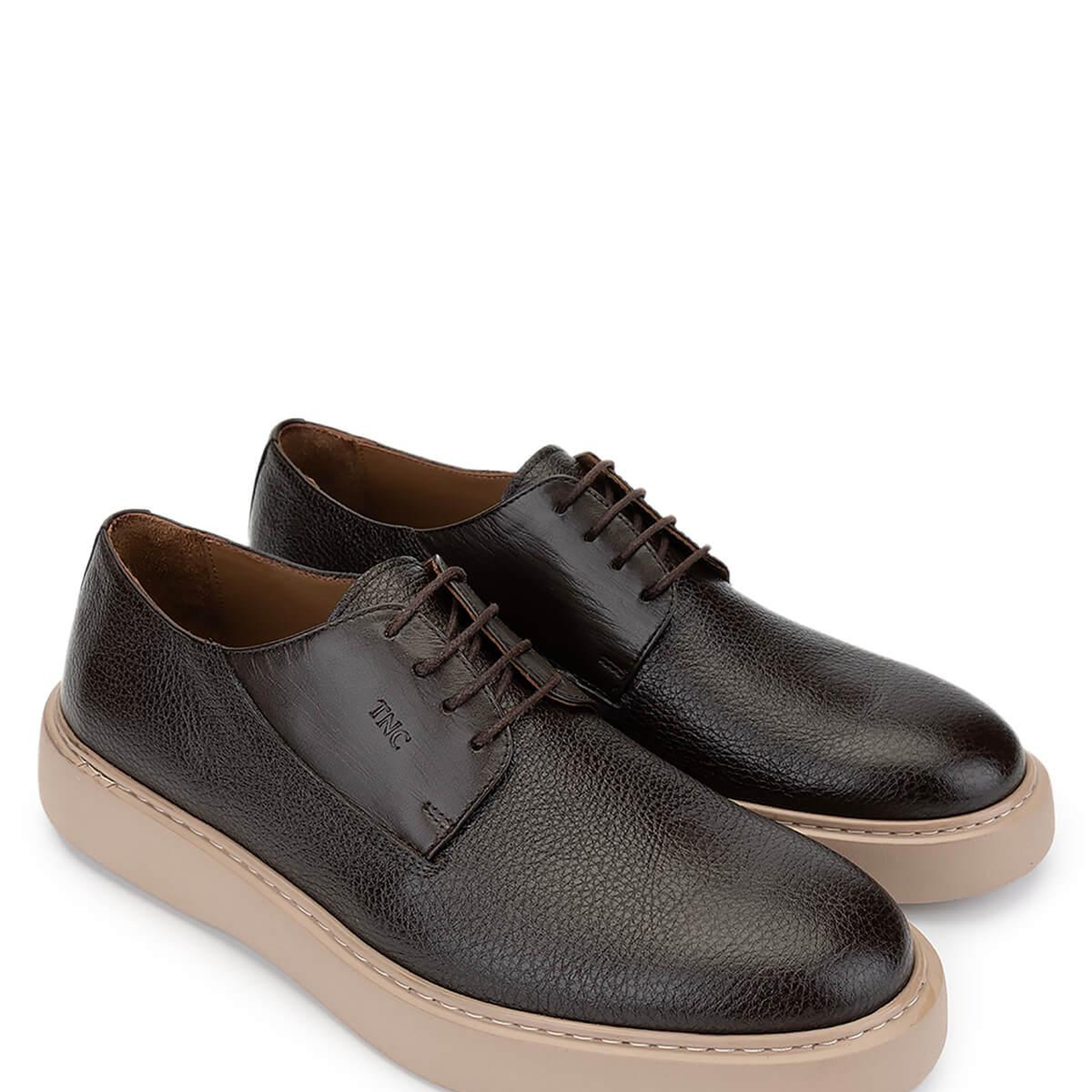 Tamer Tanca Erkek Hakiki Deri Kahverengi Casual Ayakkabı