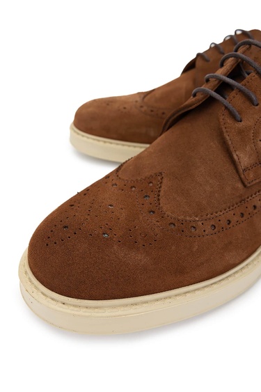  Tamer Tanca Erkek Hakiki Deri Kahverengi Casual Ayakkabı