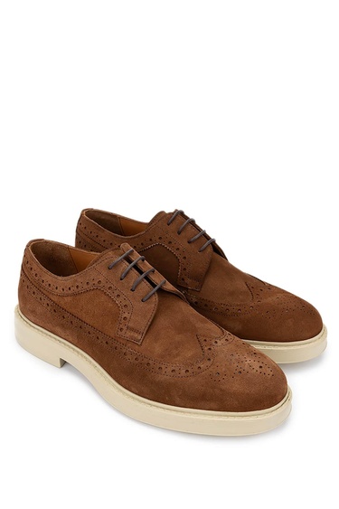  Tamer Tanca Erkek Hakiki Deri Kahverengi Casual Ayakkabı