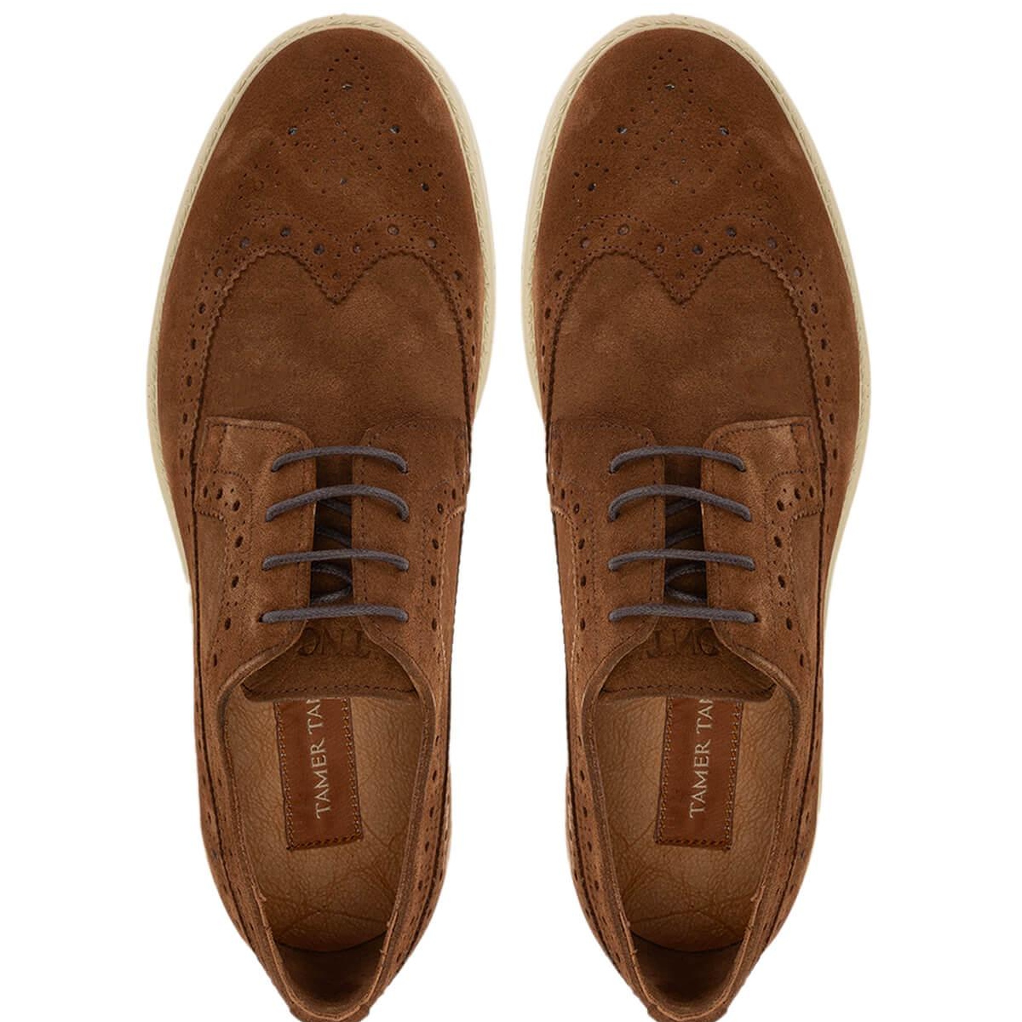 Tamer Tanca Erkek Hakiki Deri Kahverengi Casual Ayakkabı