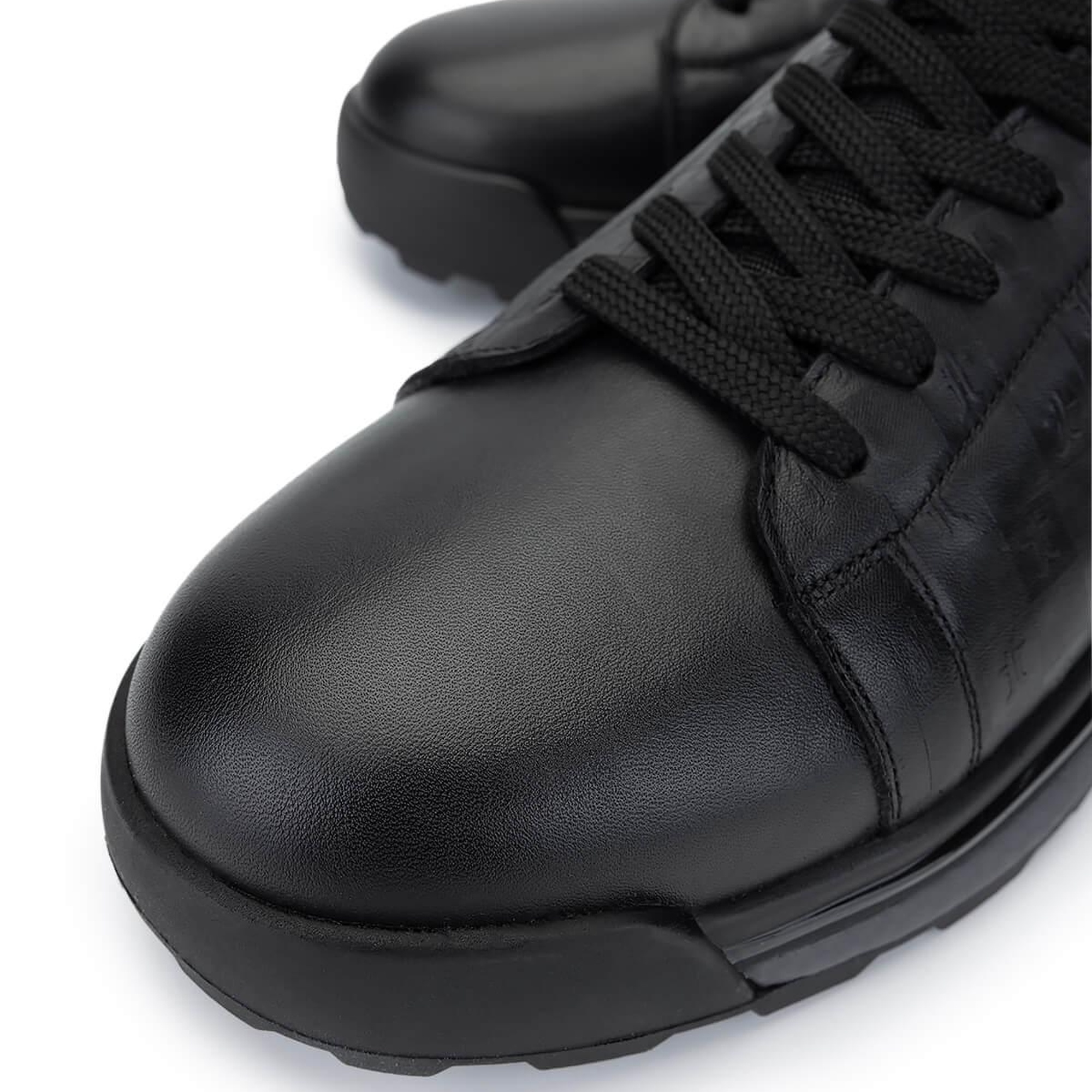 Tamer Tanca Erkek Hakiki Deri Siyah Sneakers & Spor Ayakkabı