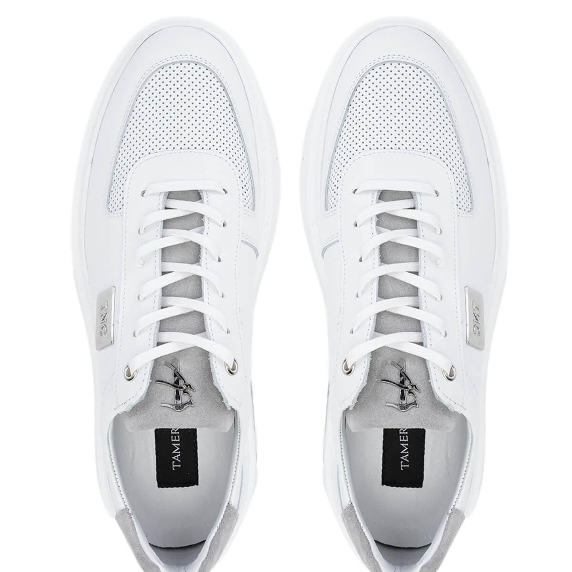 Tamer Tanca Erkek Hakiki Deri Beyaz Sneakers & Spor Ayakkabı