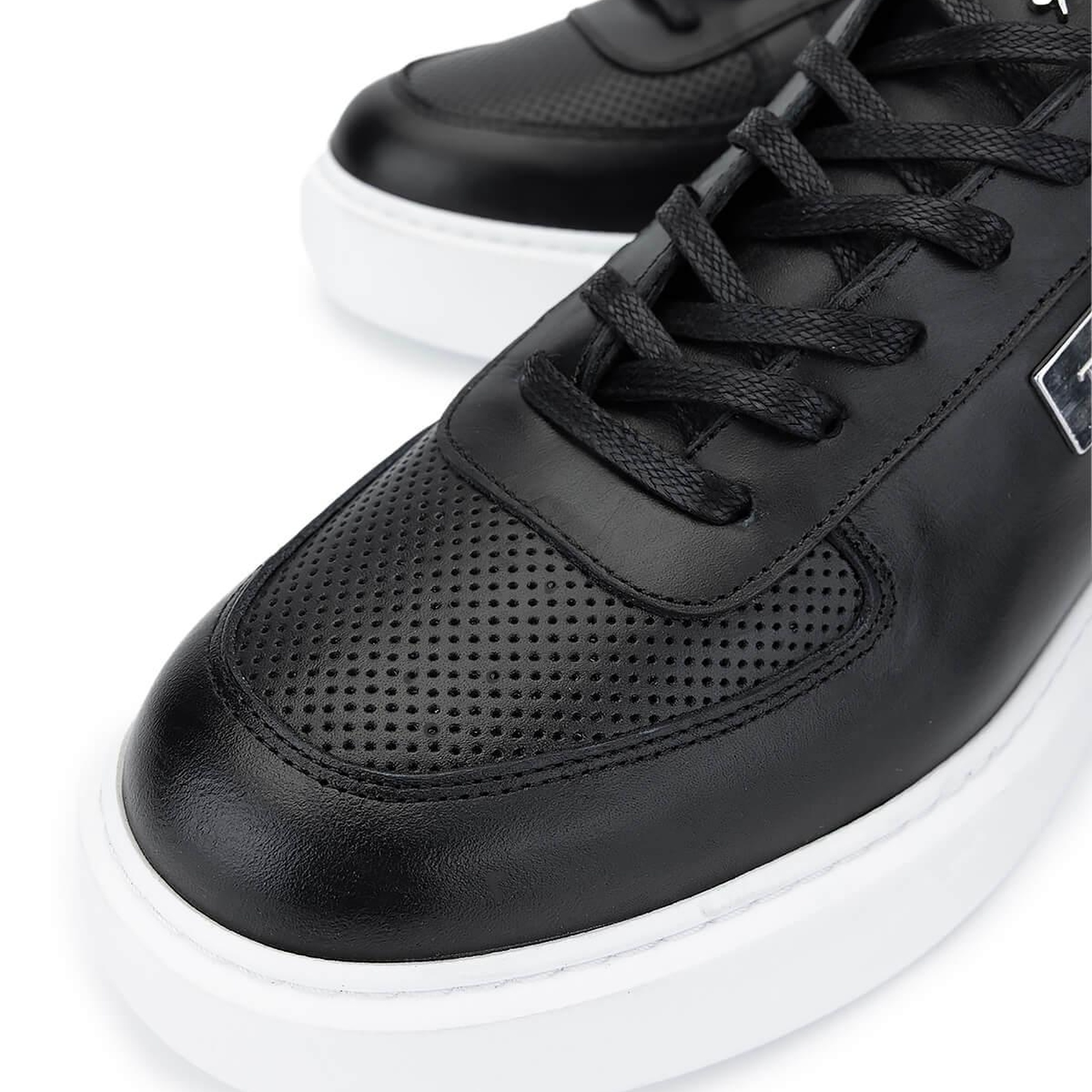 Tamer Tanca Erkek Hakiki Deri Siyah Sneakers & Spor Ayakkabı