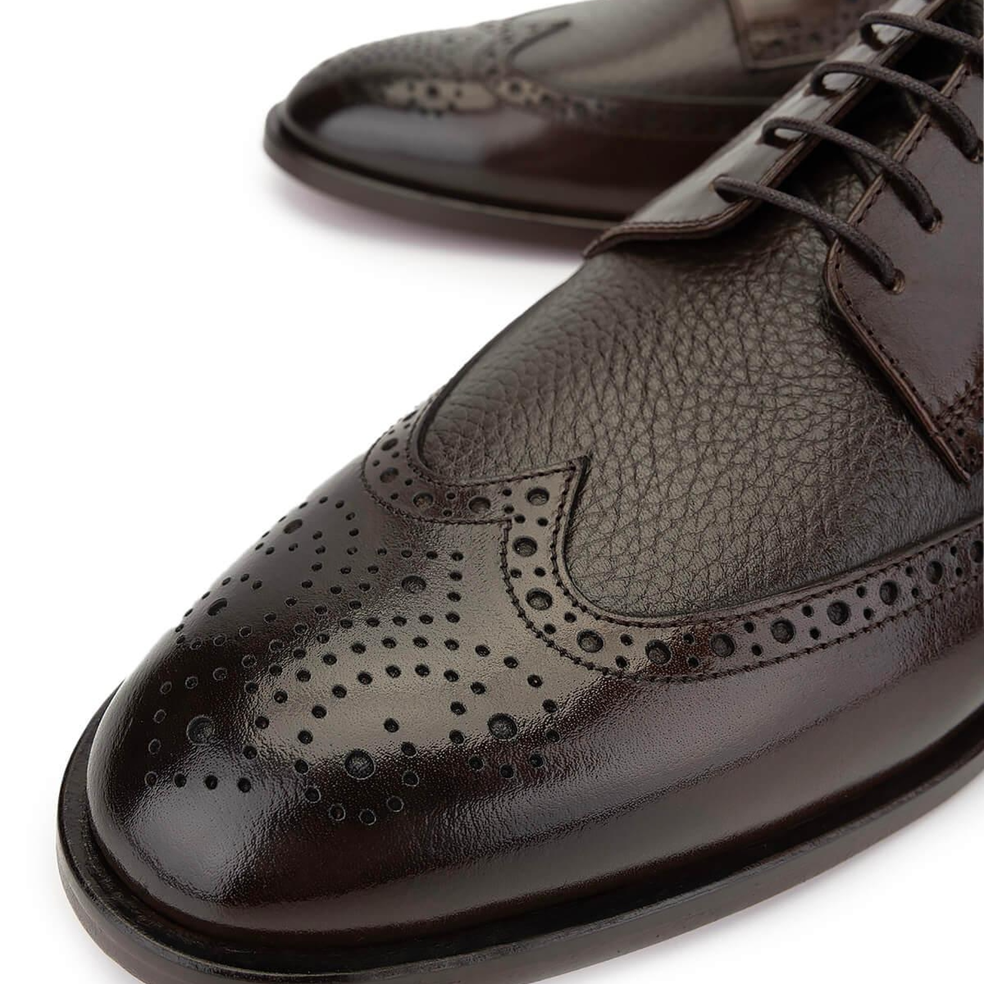 Tamer Tanca Erkek Hakiki Deri Kahverengi Klasik Ayakkabı