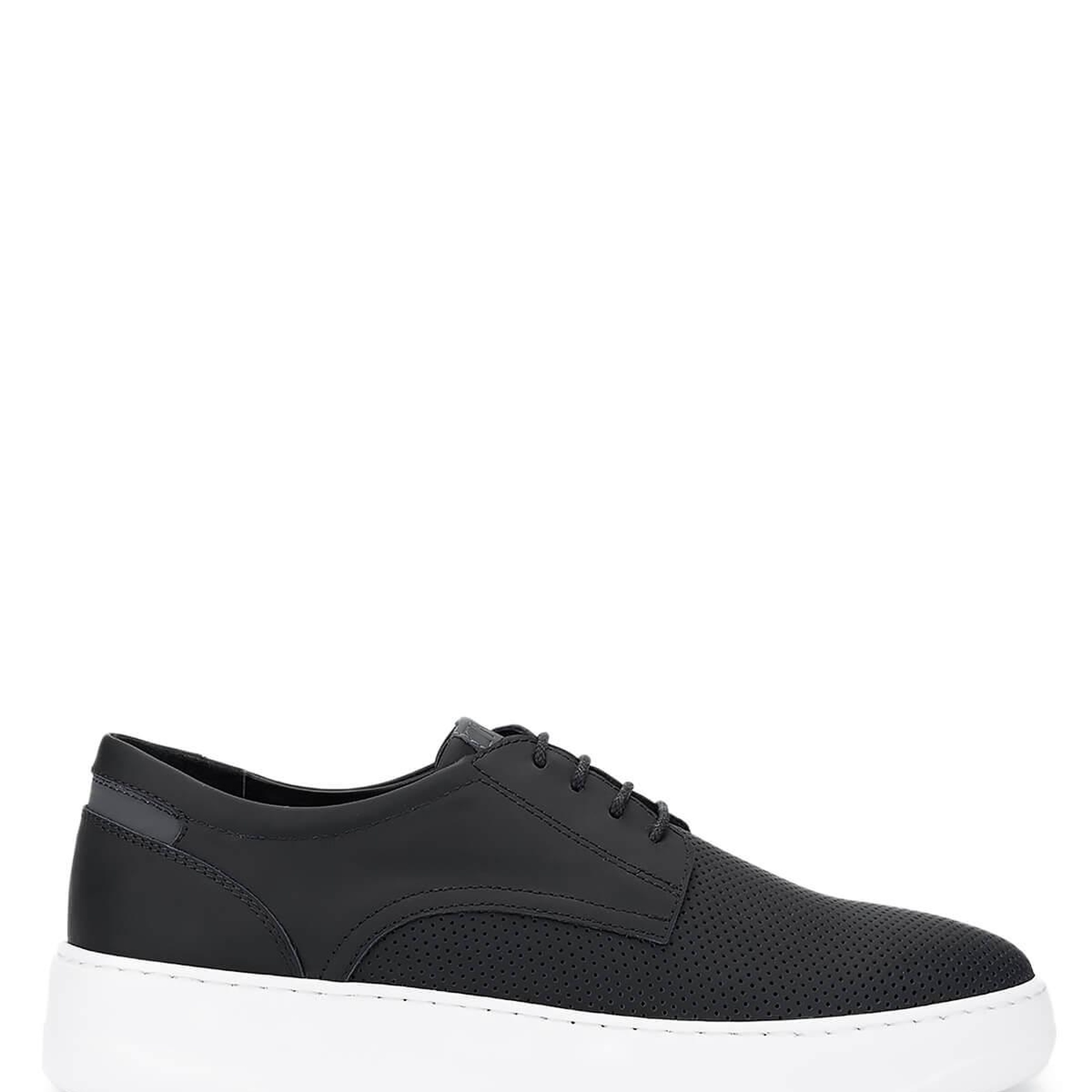 Tamer Tanca Erkek Hakiki Deri Siyah Casual Ayakkabı