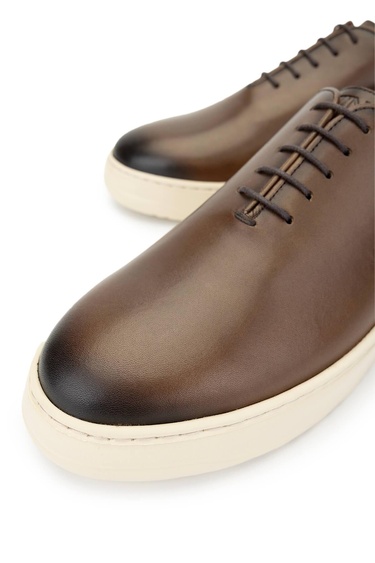  Tamer Tanca Erkek Hakiki Deri Kahverengi Casual Ayakkabı