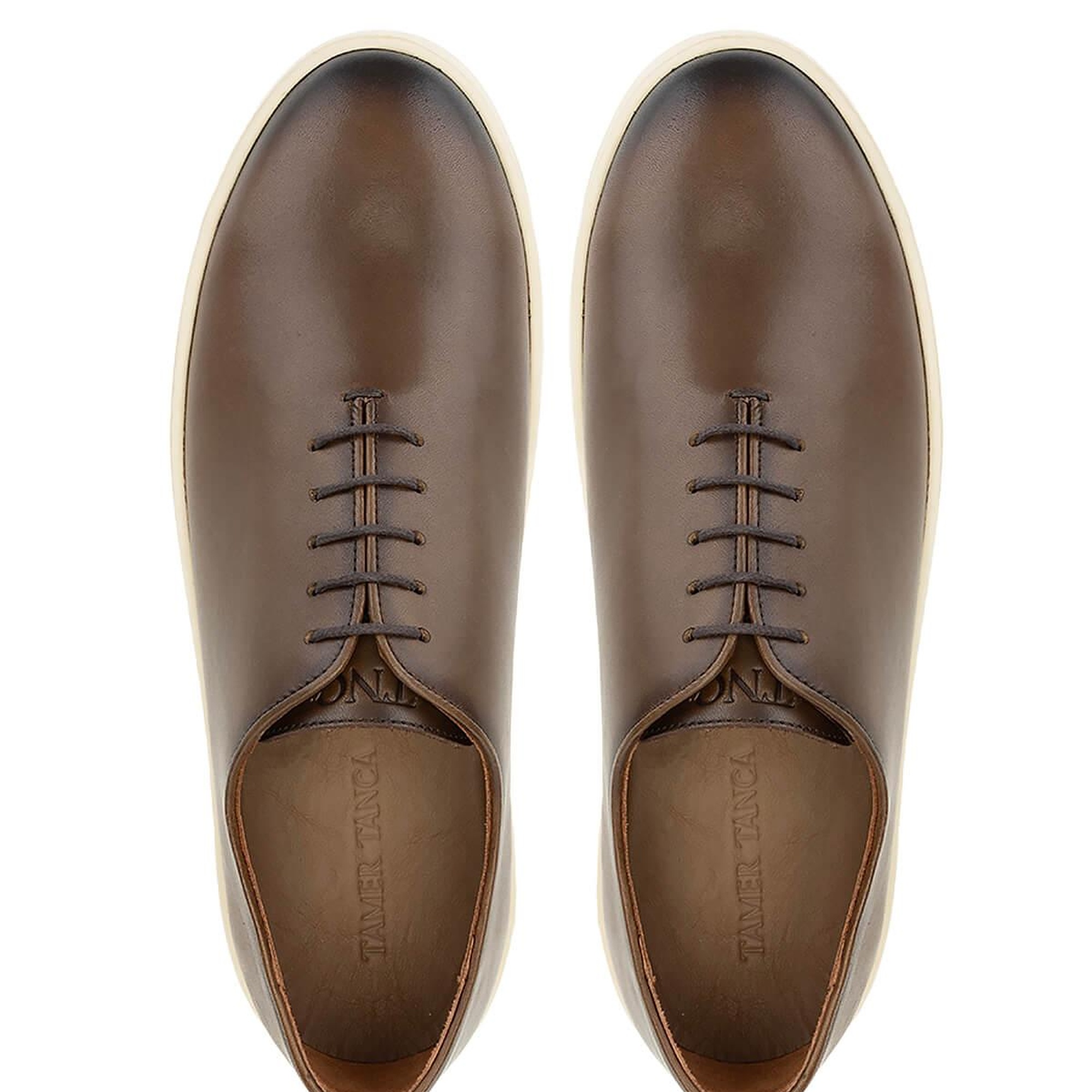 Tamer Tanca Erkek Hakiki Deri Kahverengi Casual Ayakkabı