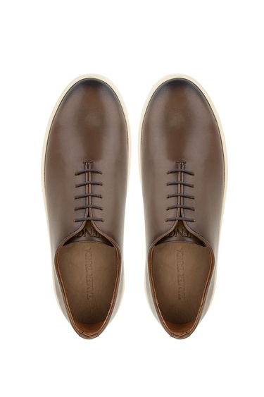  Tamer Tanca Erkek Hakiki Deri Kahverengi Casual Ayakkabı