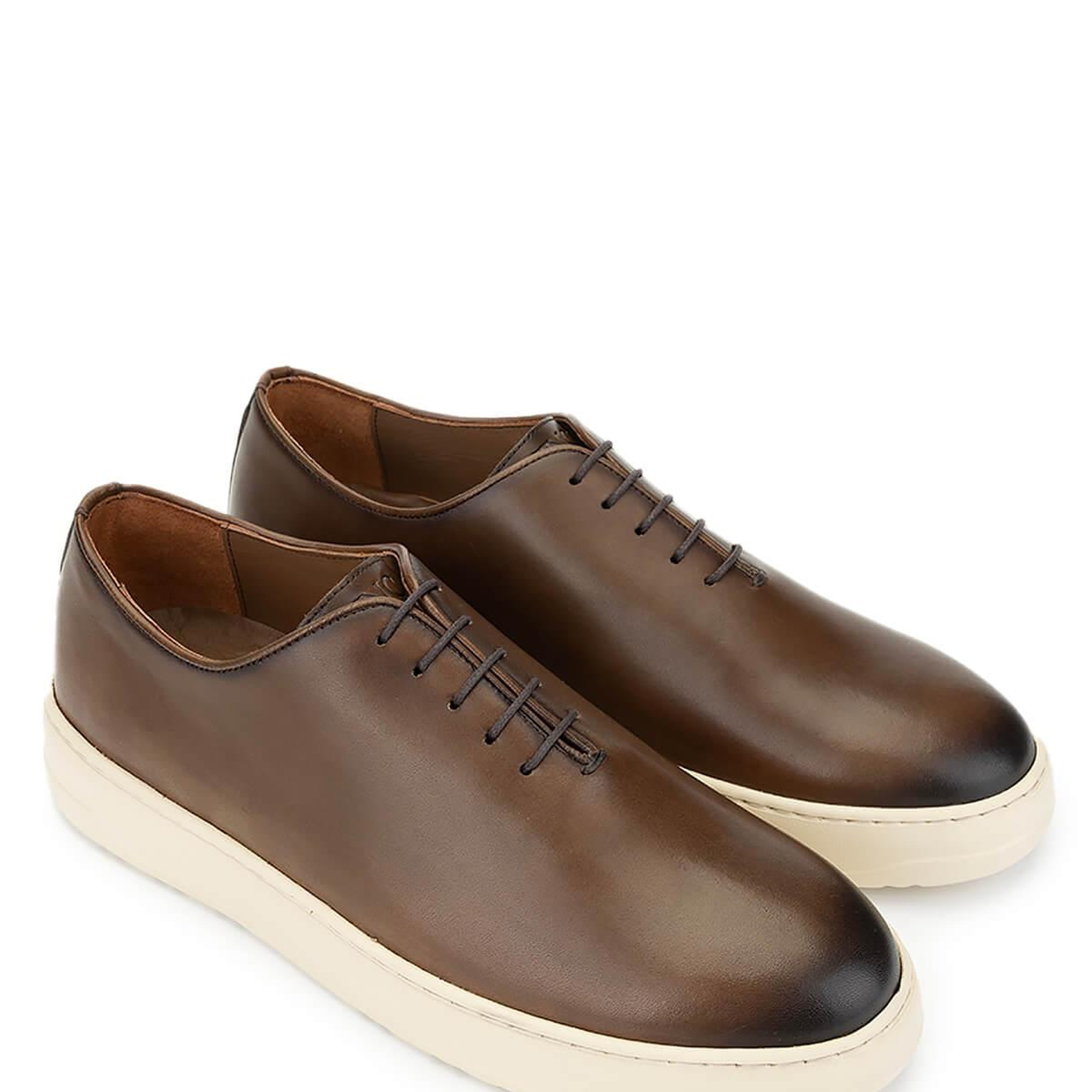 Tamer Tanca Erkek Hakiki Deri Kahverengi Casual Ayakkabı