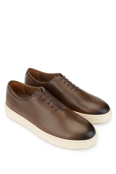  Tamer Tanca Erkek Hakiki Deri Kahverengi Casual Ayakkabı