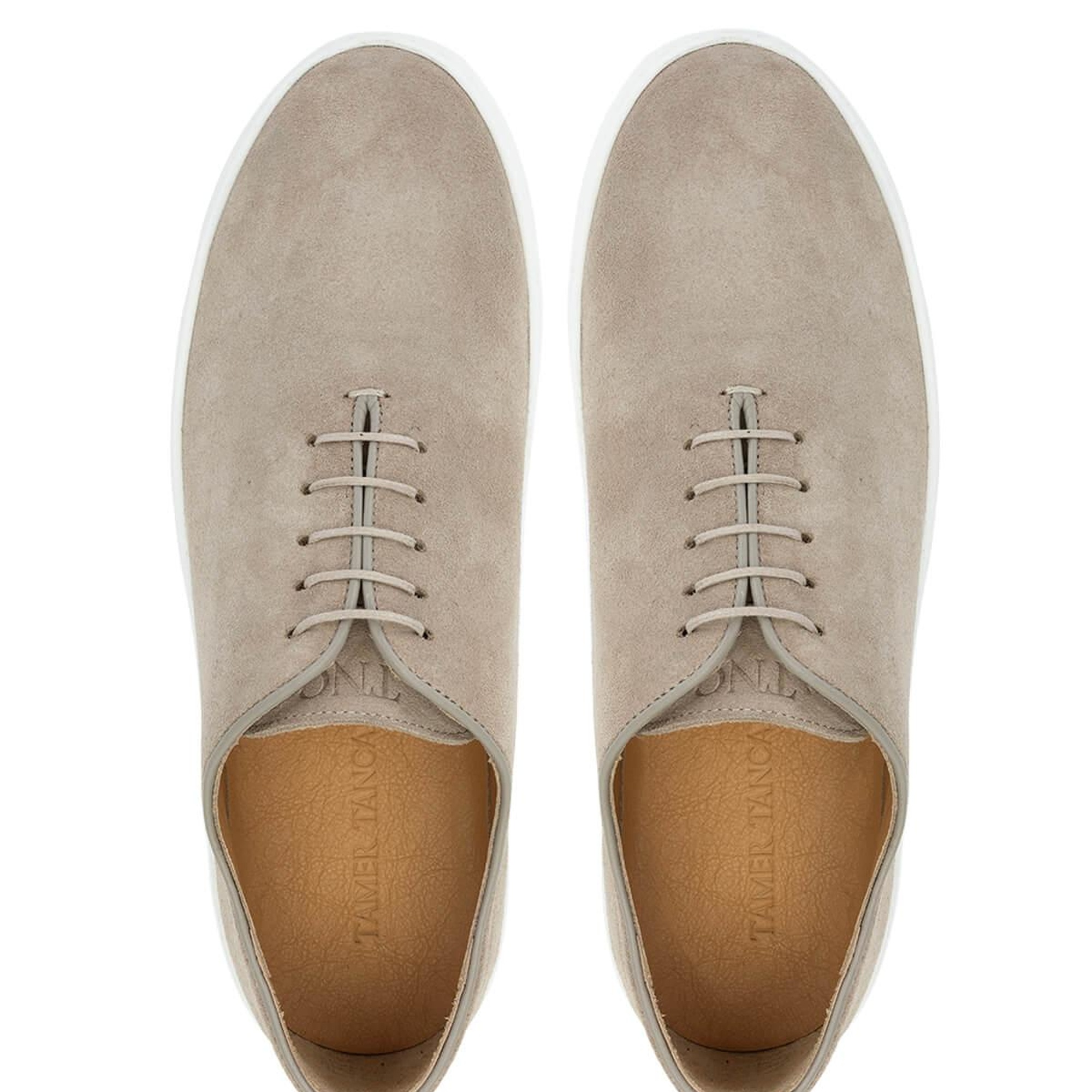 Tamer Tanca Erkek Hakiki Deri Bej Süet Casual Ayakkabı