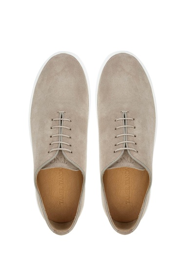  Tamer Tanca Erkek Hakiki Deri Bej Süet Casual Ayakkabı