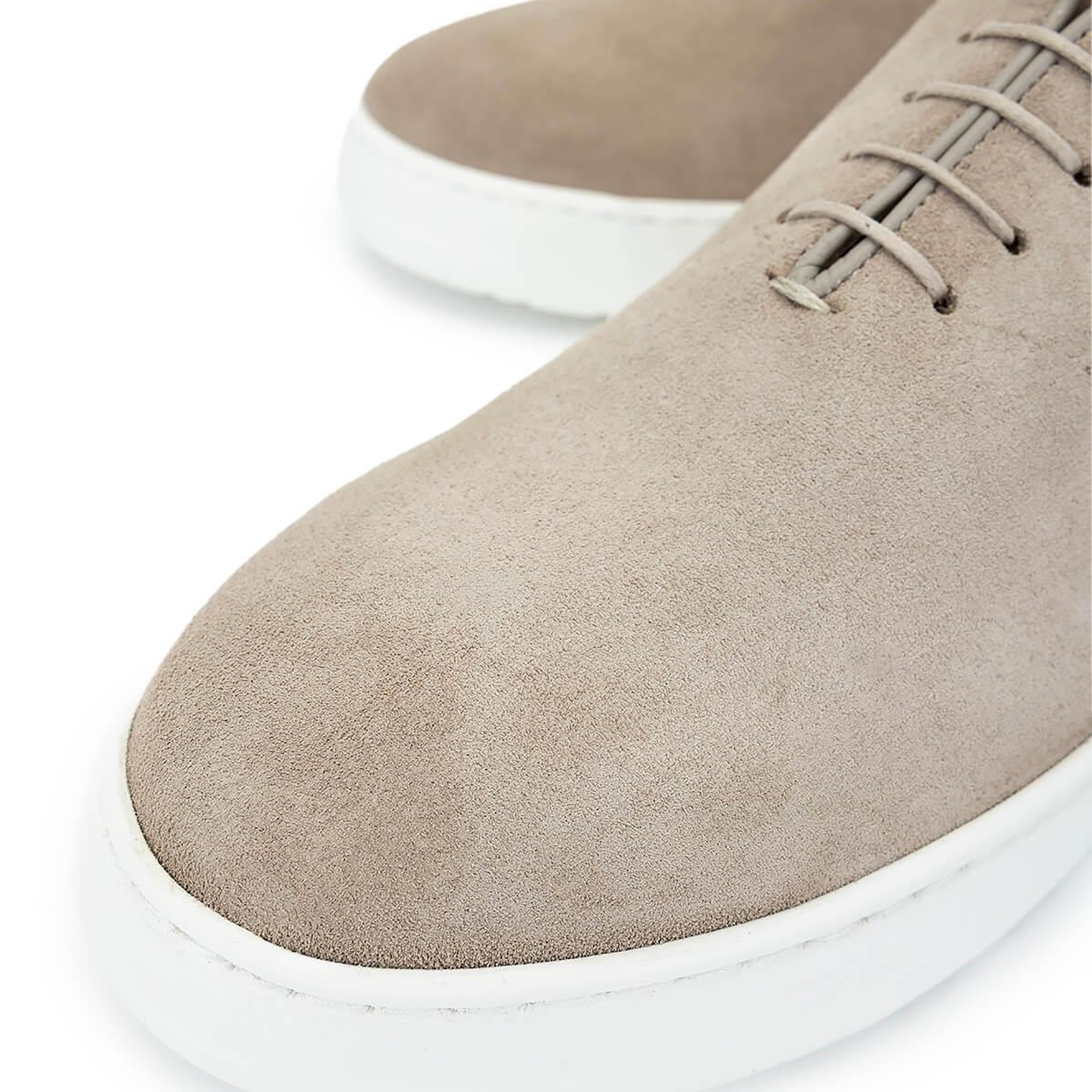 Tamer Tanca Erkek Hakiki Deri Bej Süet Casual Ayakkabı