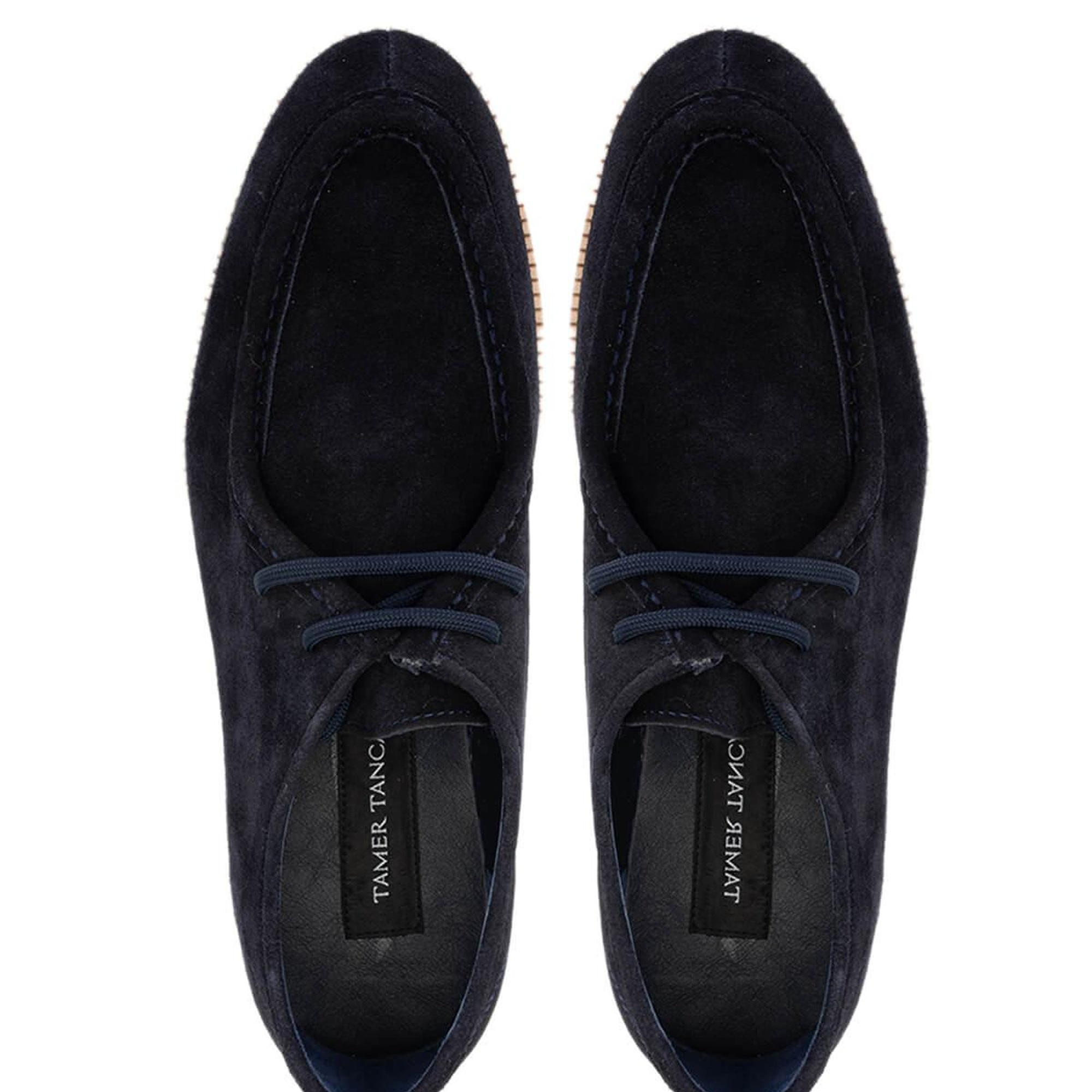 Tamer Tanca Erkek Hakiki Deri Lacivert Süet Casual Ayakkabı