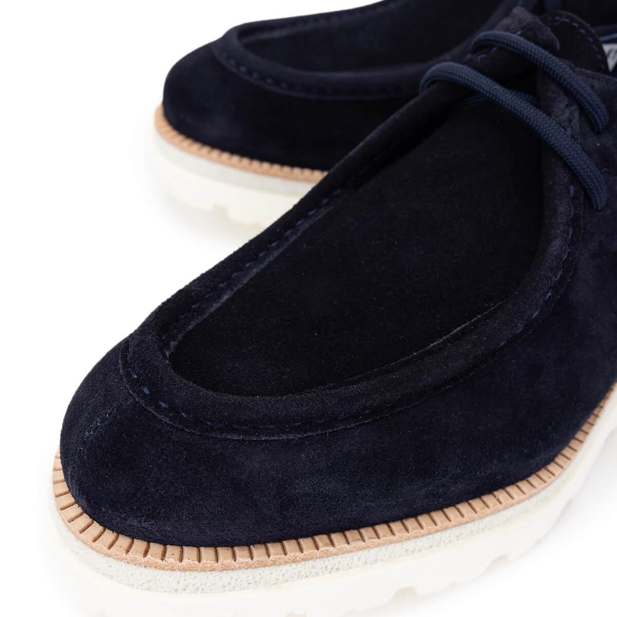 Tamer Tanca Erkek Hakiki Deri Lacivert Süet Casual Ayakkabı